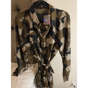 Camo Shirt Dress
